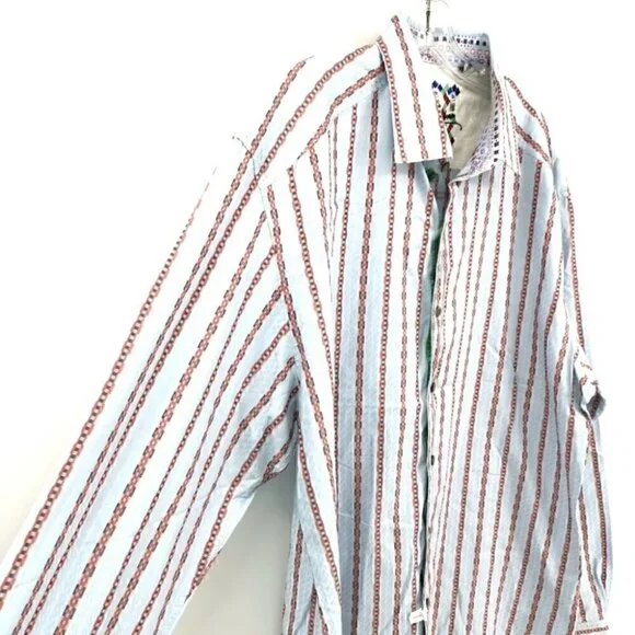 Robert Graham Designer Men's 2XL Button Down Shirt